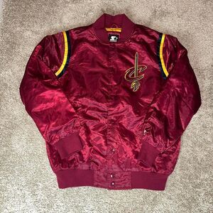 Starter Men's Burgundy and Red Jacket